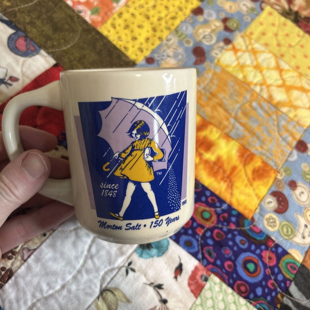 Vtg Morton Salt (1968) 150 Yr Mug Made In 1990